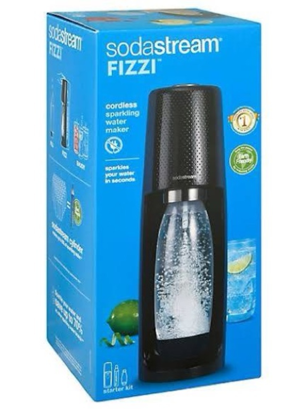SodaStream Fizzi Cordless Sparkling Water Maker - Black